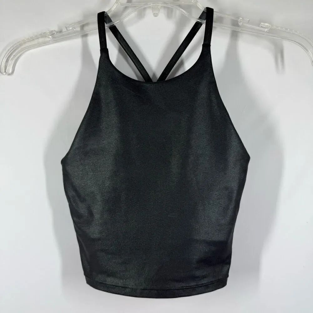 Old Navy Gray Green Metallic Sport Bra Size X Small